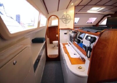 interior view of the snowgoose navigation table